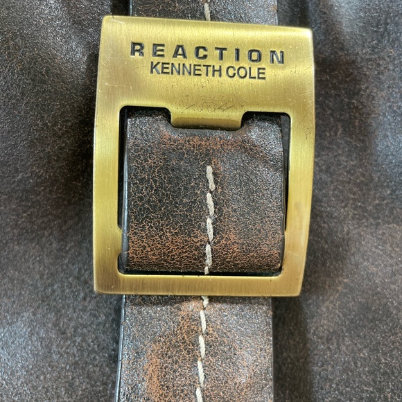 Kenneth Cole "distressed style leather" Boho Purse Y2K - Picture 2 of 9